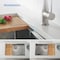 Kibi 33in Handcrafted 316 Stainless Steel 16 Gauge Single Bowl Workstation Undermount Kitchen Sink K3-S33T - alternate 4